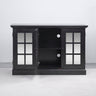 Storage Cabinet With 3 Mirrored Acrylic Doors, Adjustable Shelves