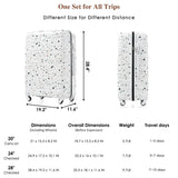 Luggage Set of 3 with USB Port and Spinner Wheels