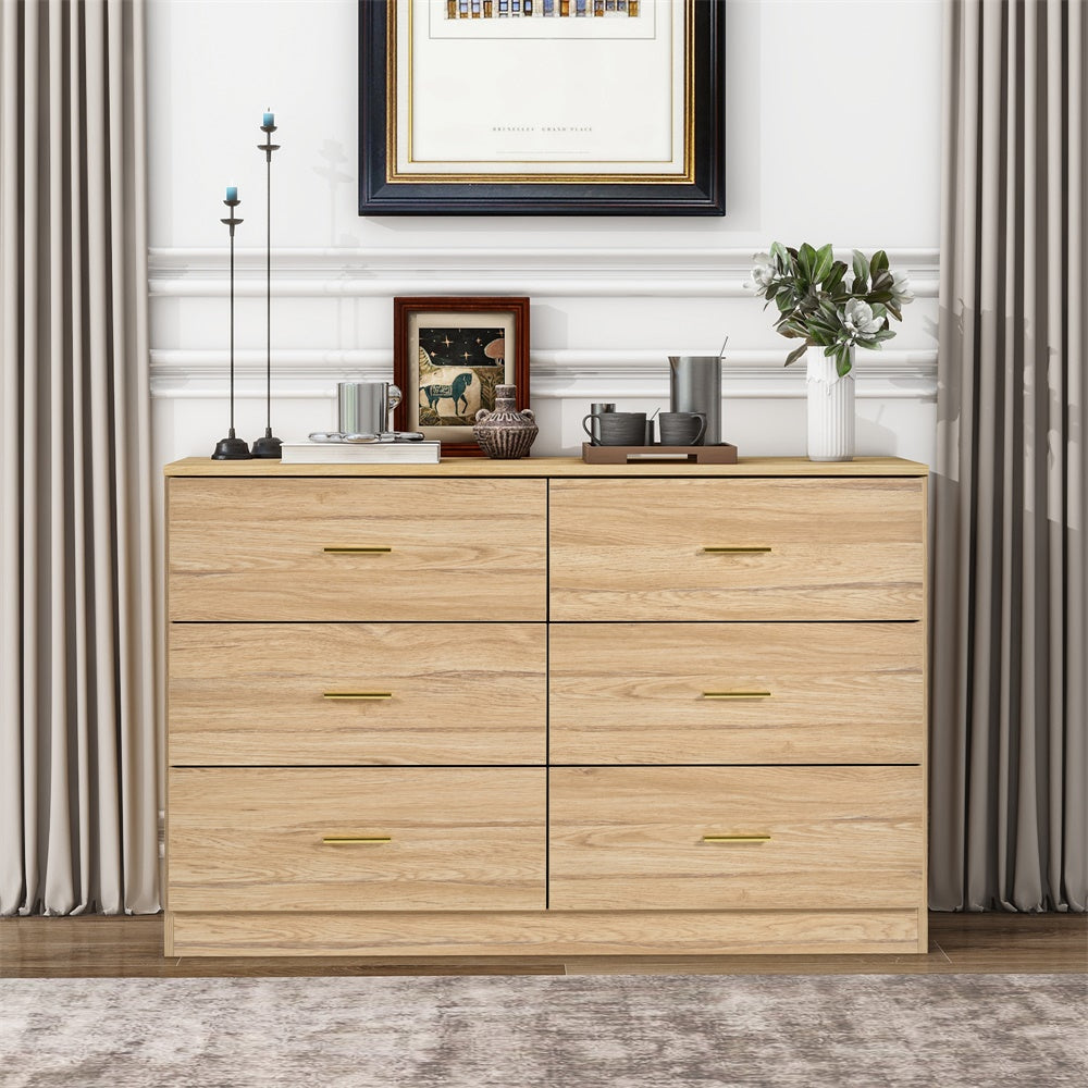 Modern 6-Drawer Dresser