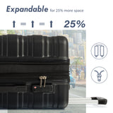 Hardshell Luggage Sets 3 Pcs Spinner Suitcase with TSA Lock