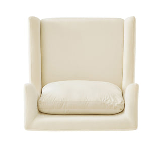 Elegant Curved Armrest Accent Armchair