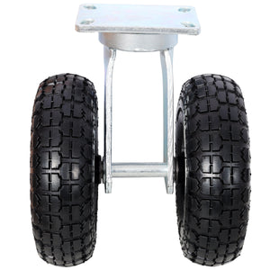 10 in Dual Air Wheels Swivel Caster, 660LBS Load Capacity