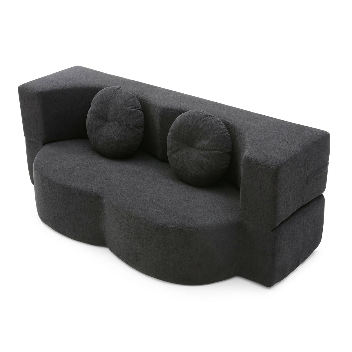 2-in-1 Folding Sofa Bed with Pillow