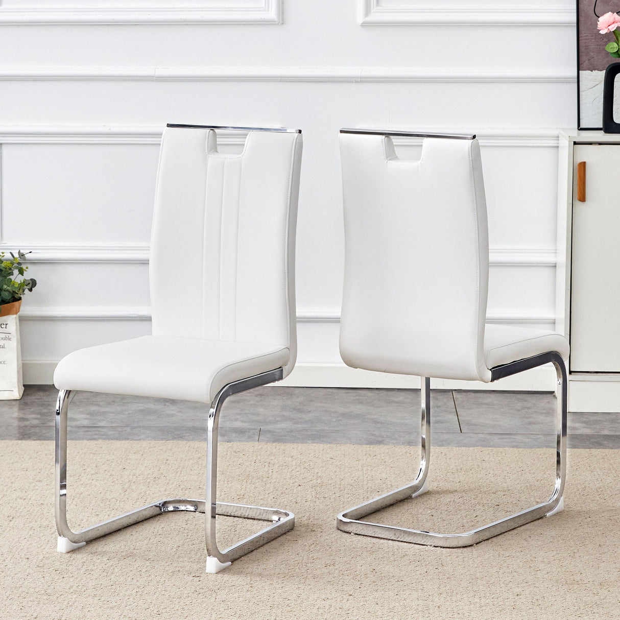 Bow Shaped Chairs, Ergonomic Design, Non Slip Base