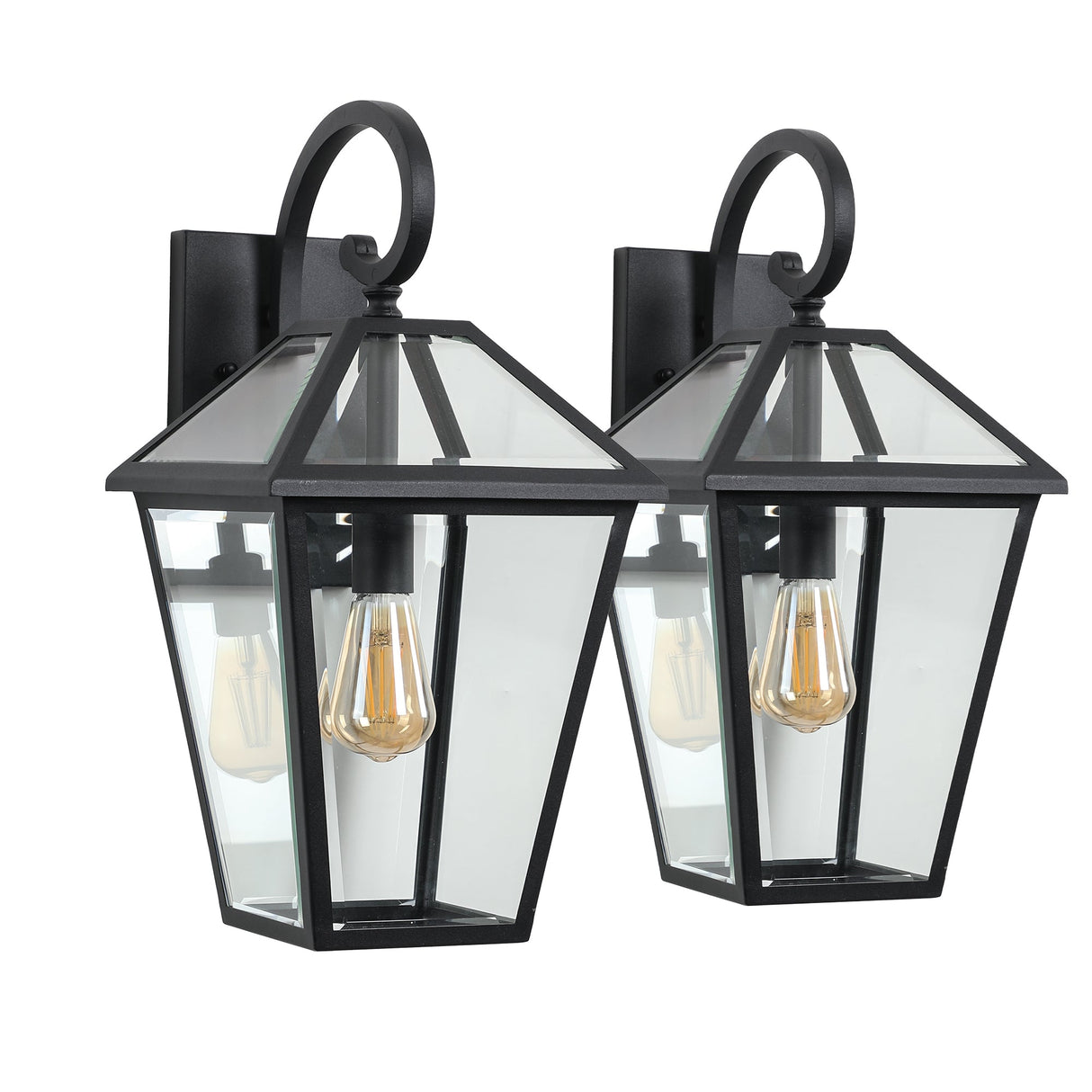 10" 2-Piece Outdoor Wall Lanterns