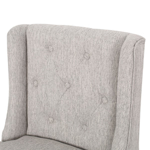 Vienna - Contemporary Fabric Tufted & Wingback Counter Stools (Set of 2)