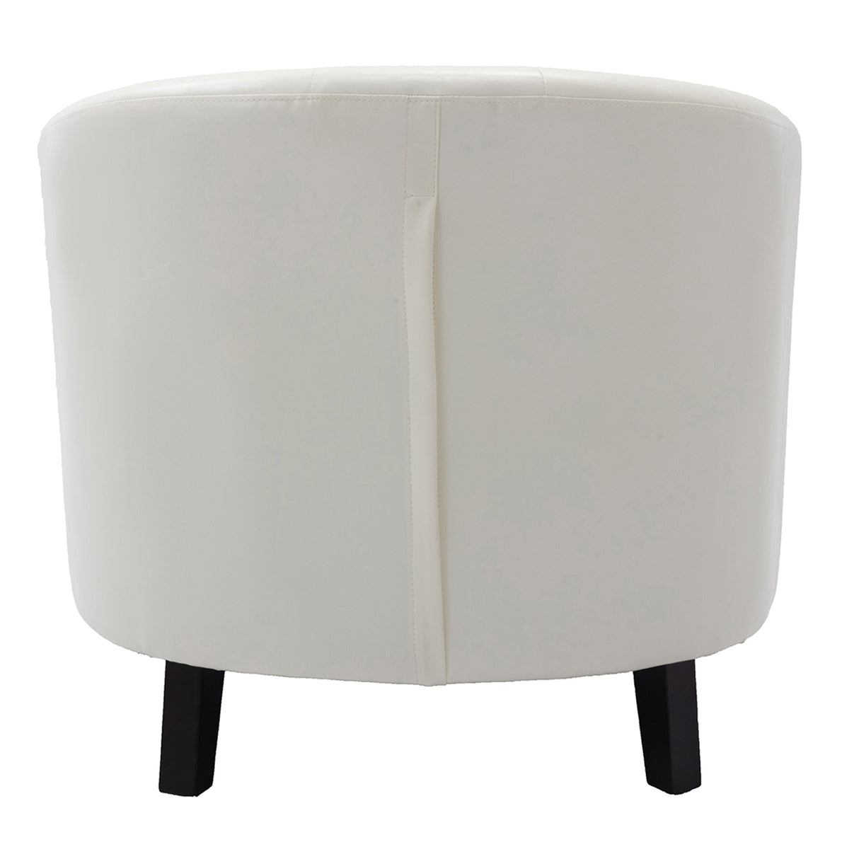 Pu leather tufted barrel chairtub chair for living room bedroom club chairs