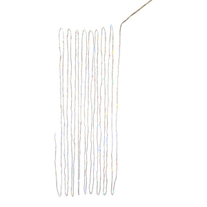 100-Light Battery Operated Multicolor Fairy Lights - Silver Wire