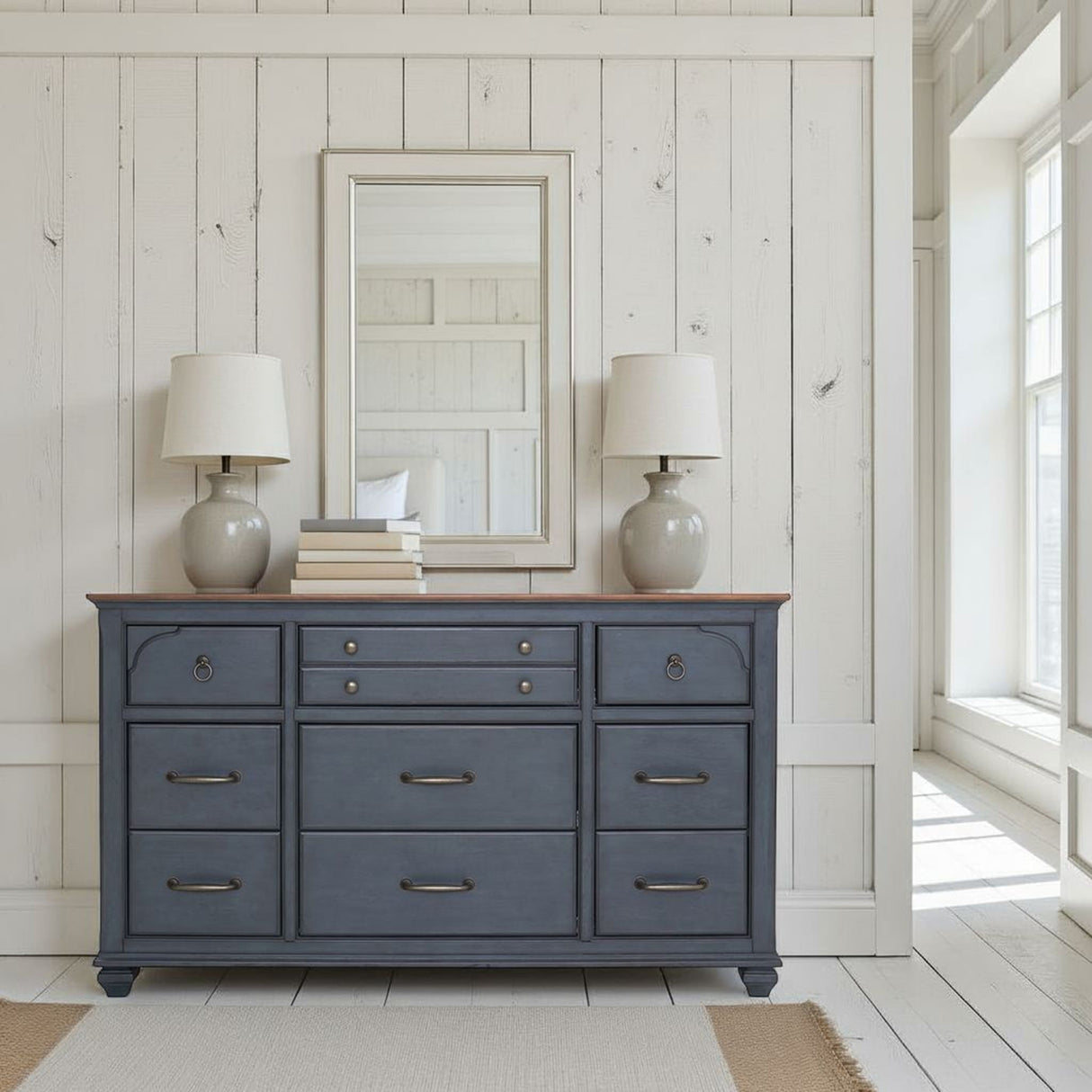 blue grey dresser Dresser