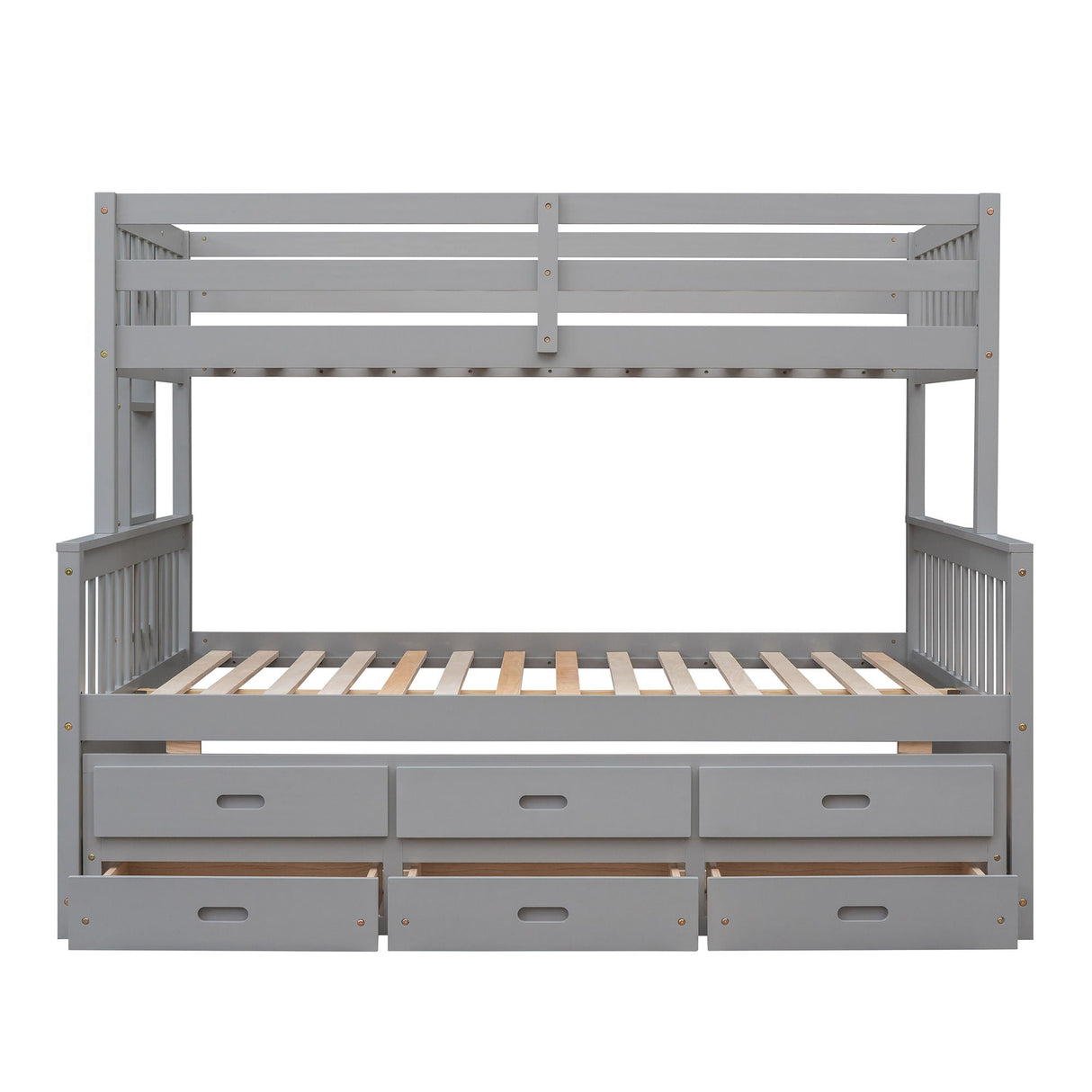 Bunk Bed With Twin Size Trundle And Drawers