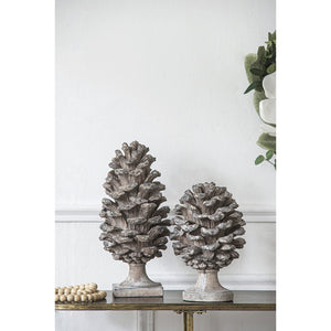 D7x10.5" Table Decor, Pinecone