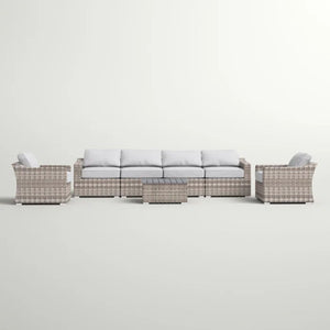 Stylish Sofa Seating Group With Cushions Perfect For Outdoor Gatherings