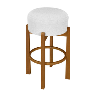 Vera Indoor Wooden Upholstered Barstool