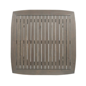 Modern Indoor Square Acacia Wood Dining Table With Toothpick Leg Design