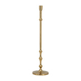 5.5x23.5'-Slender-Aluminum-Taper-Candle-Holder-with-Bead-Accents,-Bronze-Candle-Holders