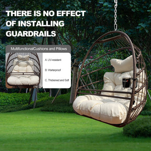 Khaki Hanging Swing Egg Chair
