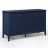 Modern 6 Drawer Fluted Dresser
