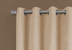 2 Pieces Set Curtain Panel Room Darkening Grommet
