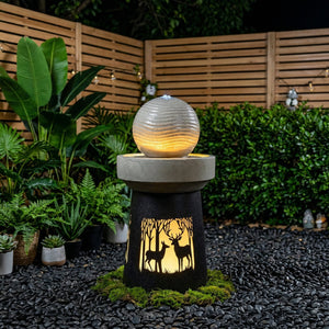 Outdoor Garden Lantern with Warm LED Light
