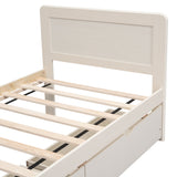 The Space-Saving Rubberwood Twin Bed With Integrated Storage