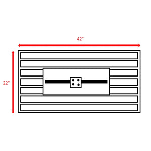 Rectangular Fire Pit With Frame Elegant Design