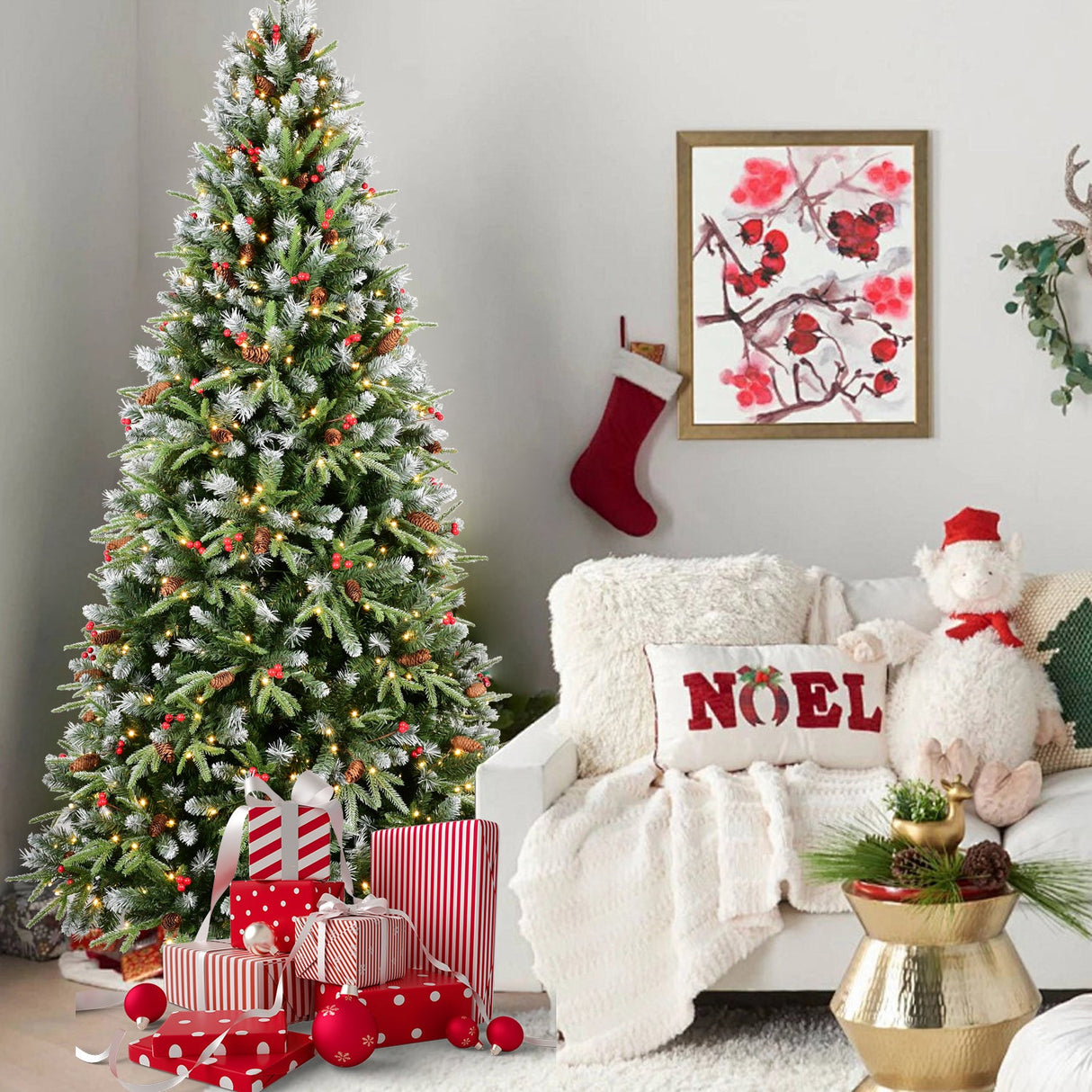 6FT Christmas Tree with 350 Warm Lights
