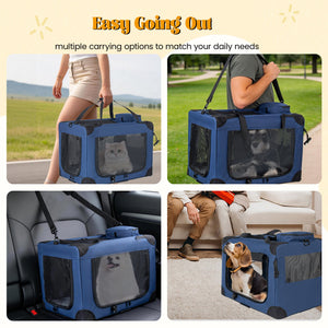32'' Soft Dog Crates Kennel - Portable Folding Pet Carrier