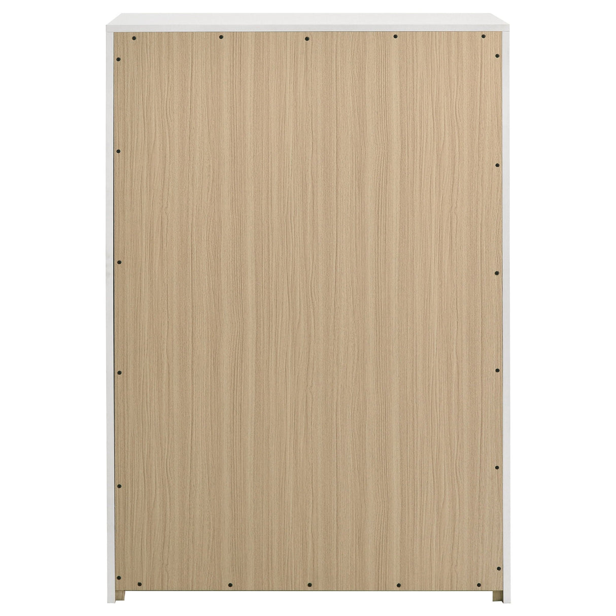 Ines 5-drawer Bedroom Chest of Drawers White High Gloss