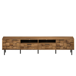 TV Stand With 2 Drawers, Media Console Table, Storage Cabinet With Cable Management