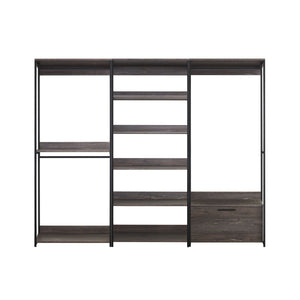 Monica - Walk-In Closet System With Modular Design - Rustic