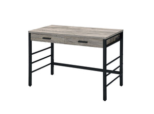 Disho Weathered Writing Desk With USB - Oak