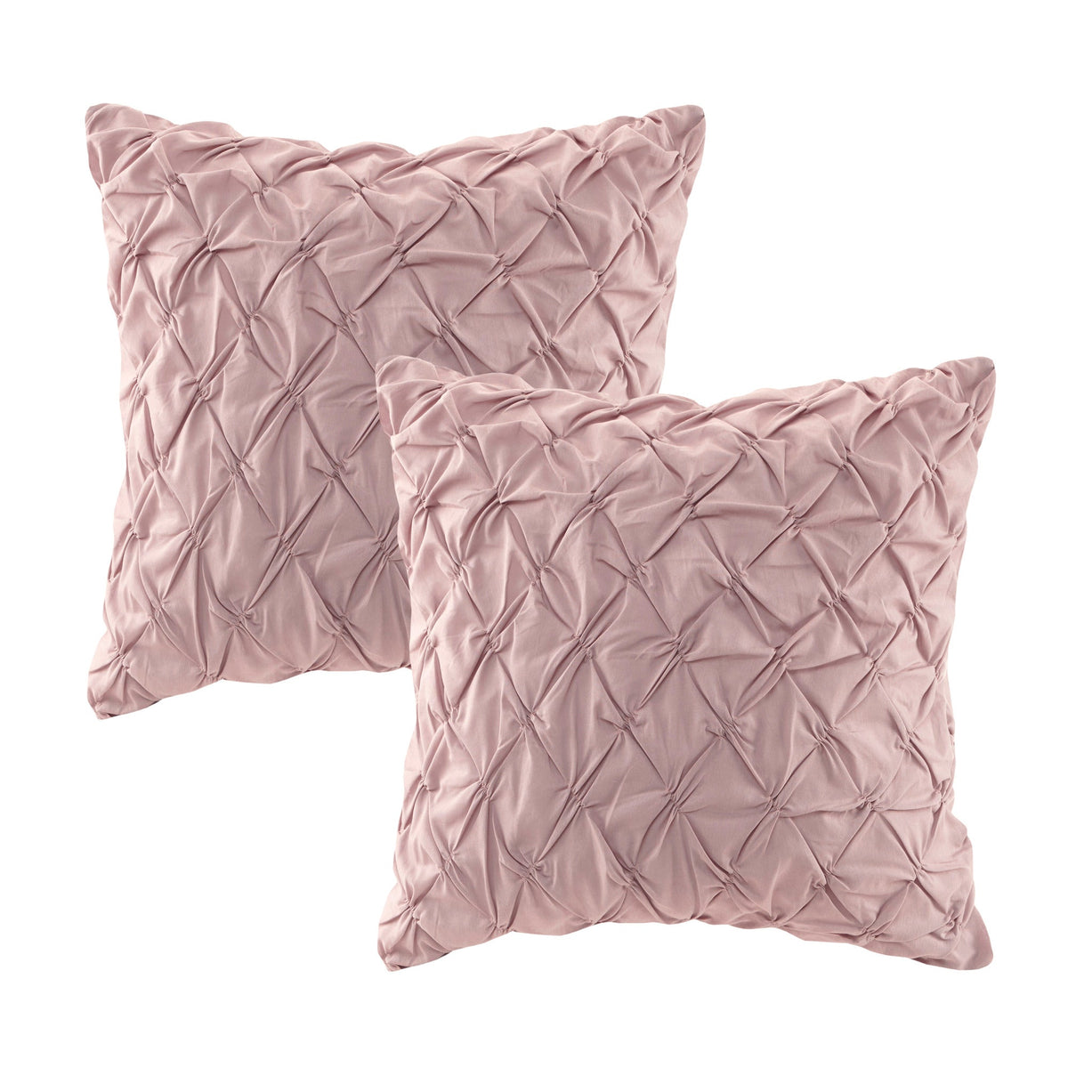 8 Piece Cotton Printed Comforter Set Blush Queen