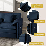 Modular Sectional SofaOversized Deep Seat L Shaped Couch Set for Living Room3-Seater Comfy Cloud Couches Chenille,Blue