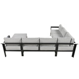 Modular U-Shaped Aluminum Outdoor Sofa Set