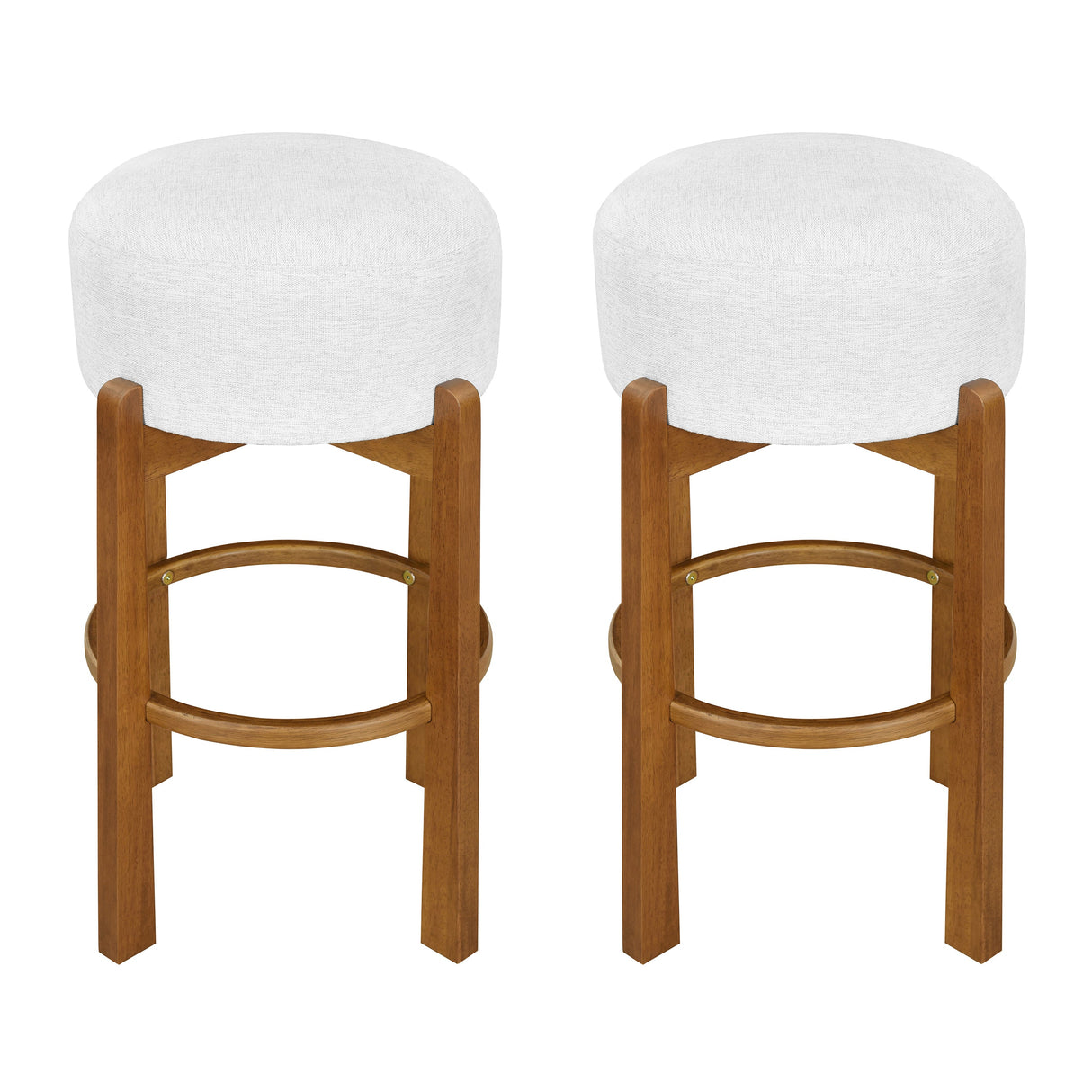 Vera Indoor Wooden Upholstered Barstool