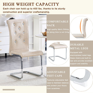 Elegant Design Upholstered Dining Chairs