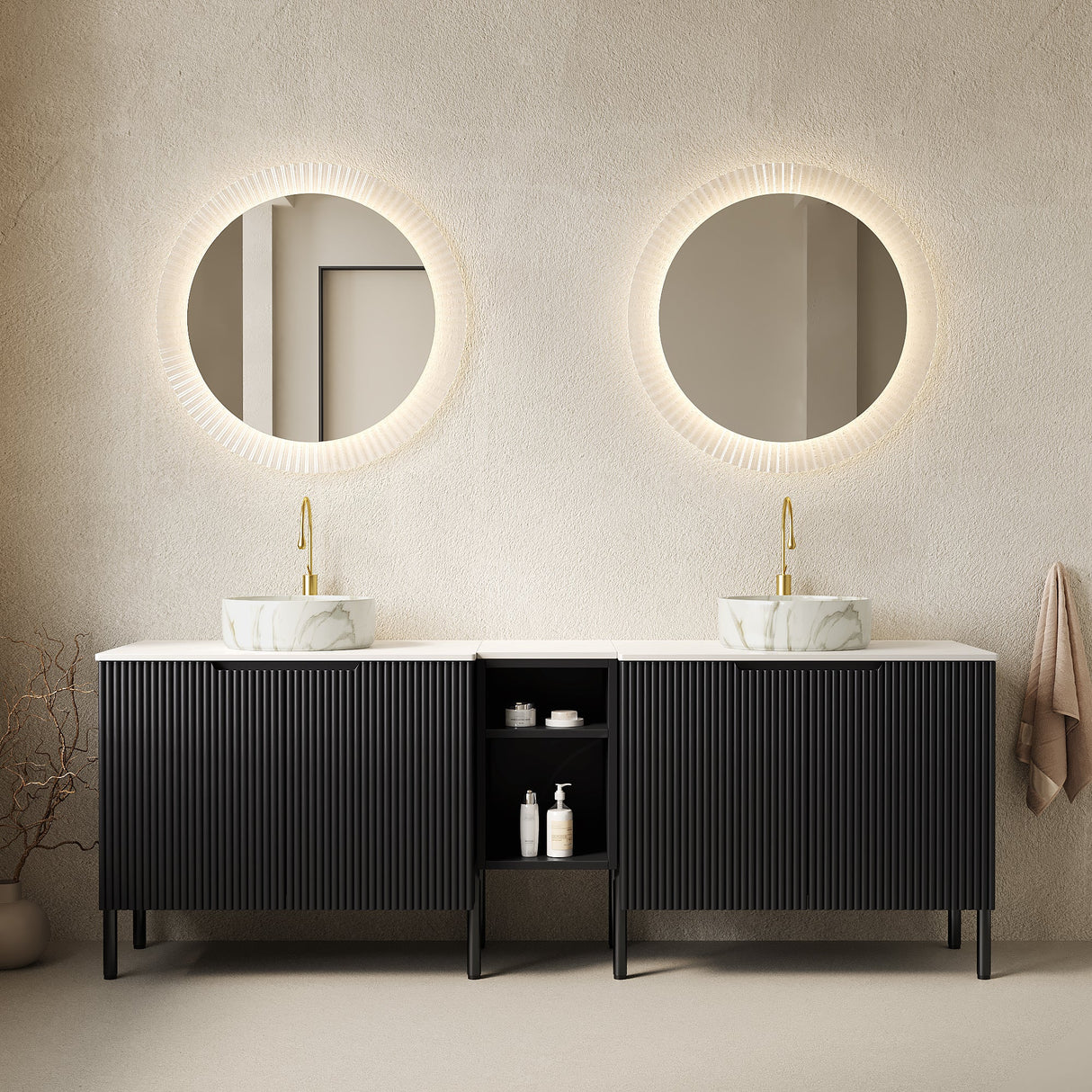 Turio 72" Freestanding Double Bathroom Vanity with Sinks