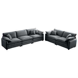 Family Sofa Set - Deep Seat Sofa for Home Cinema and Living Room
