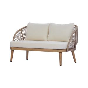 4-Piece Acacia Wood Patio Seating Set