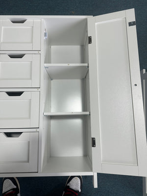 Bathroom Storage Cabinet with 4 Drawers and 1 Door