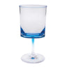 Leadingware Oval Halo Plastic Wine Glasses (Set of 4)