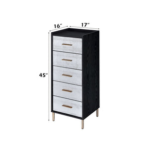 Myles - Jewelry Armoire - Black / Silver / Gold