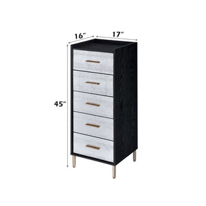 Myles - Jewelry Armoire - Black / Silver / Gold