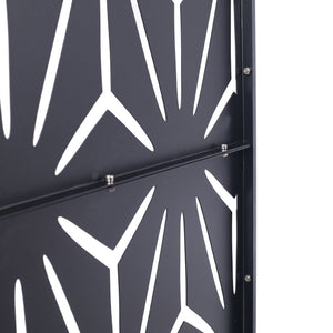 Outdoor & Indoor Metal Privacy Screen, Freestanding Decorative Panels