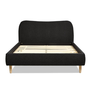 Roman - Curved Headboard Upholstered Platform Bed