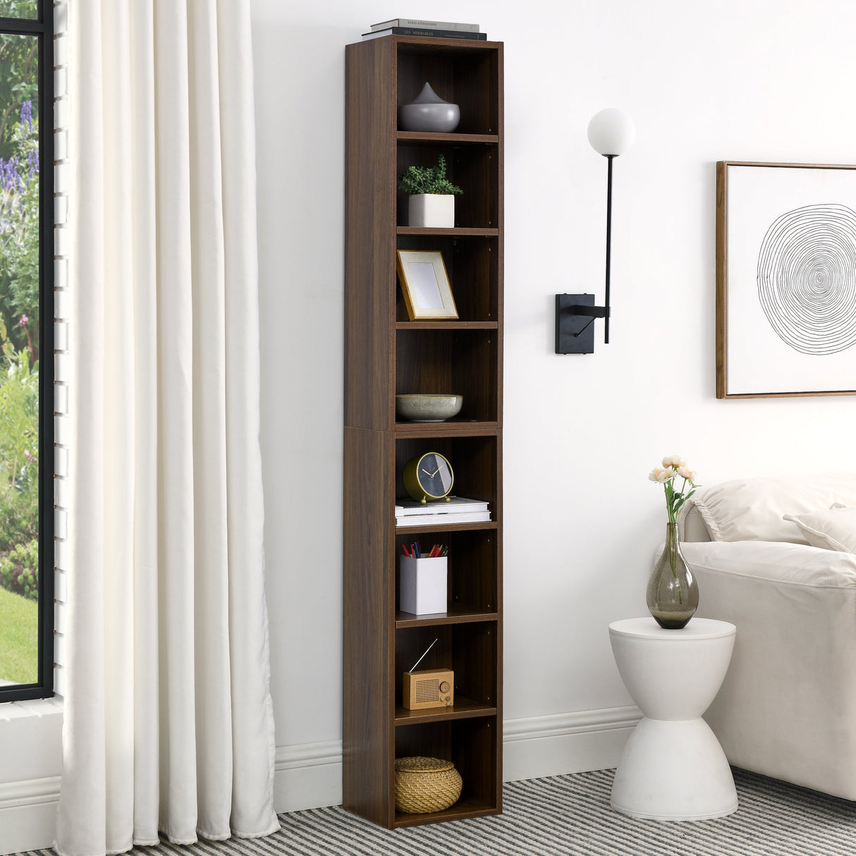 8-Tier Media Tower Rack