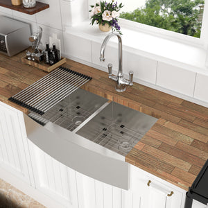 Farmhouse Double Bowl Sink With 50/50 Layout