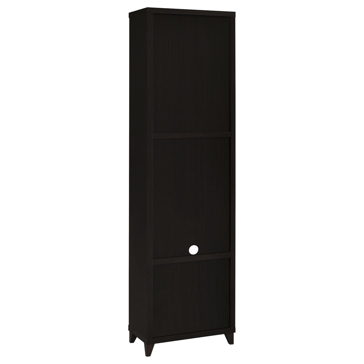 Media Tower With And Drawer With Adjustable Shelves Handles - Brown