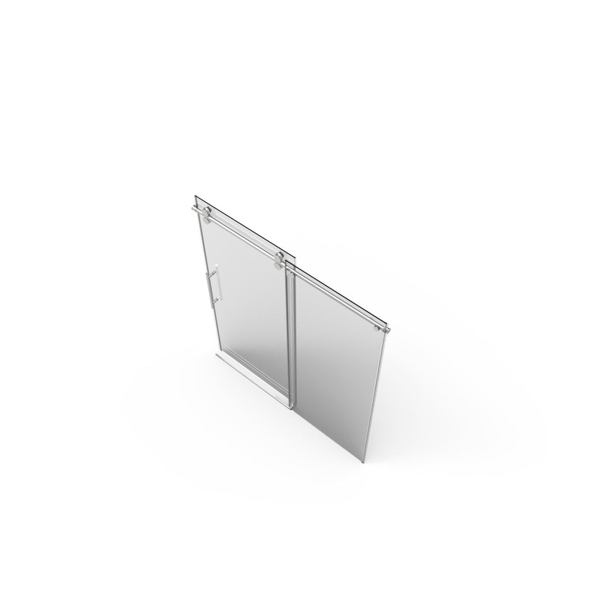56"-60"W x 76"H Frameless Shower Door