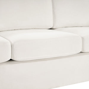 Modern 3 Seater Sofa With Curved Backrest